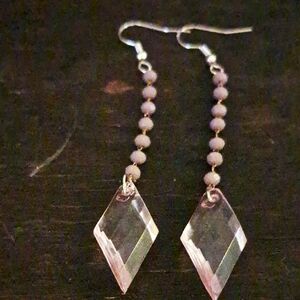 Princess Pink And Purple Earrings